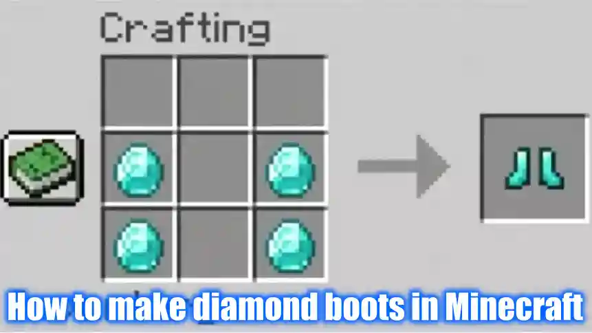 How to make diamond boots in Minecraft