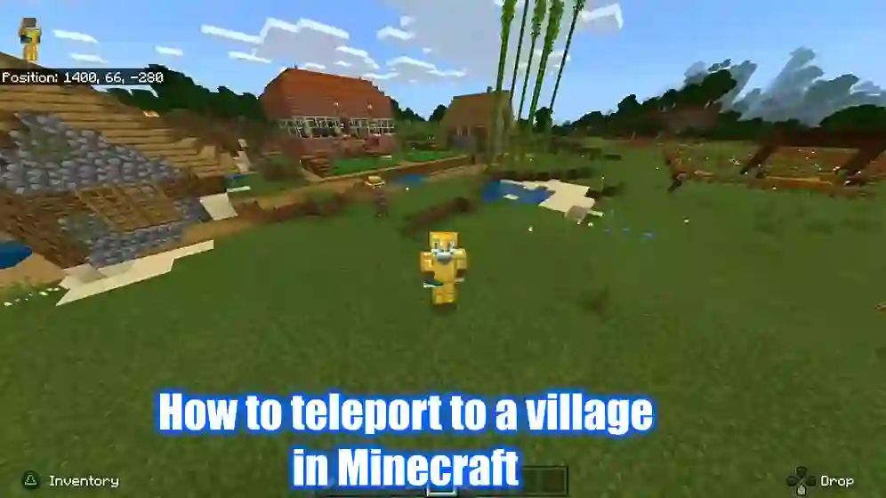 how to teleport to a village in Minecraft