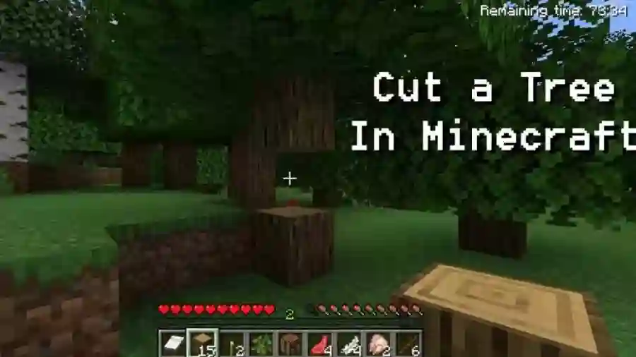 how-to-cut-a-tree-in-minecraft