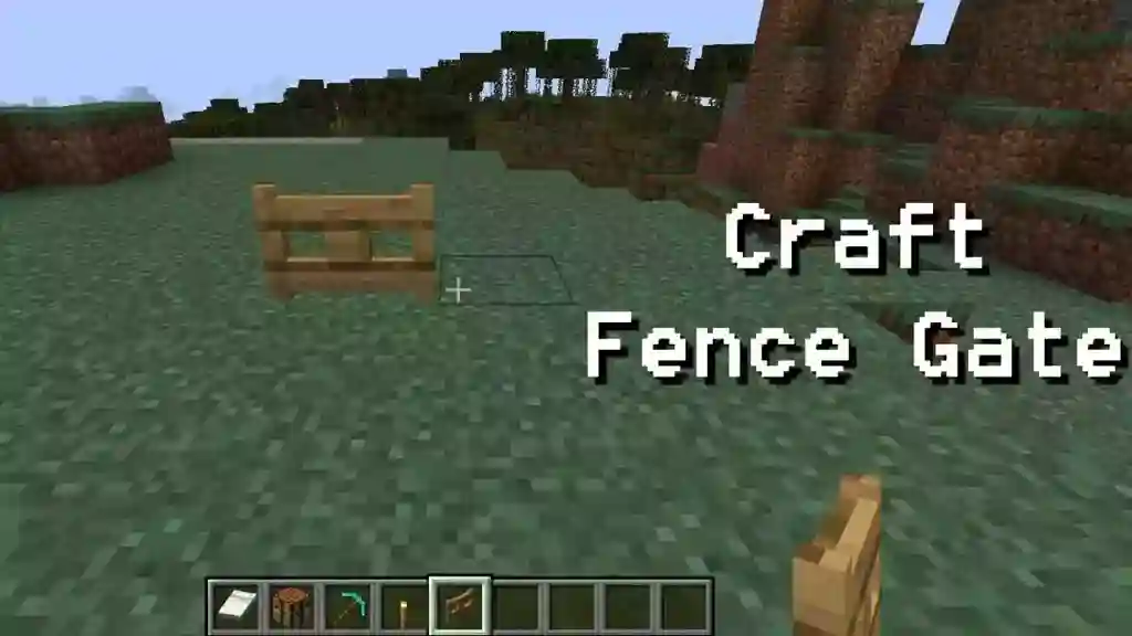 how-to-make-oak-fence-gate-in-minecraft