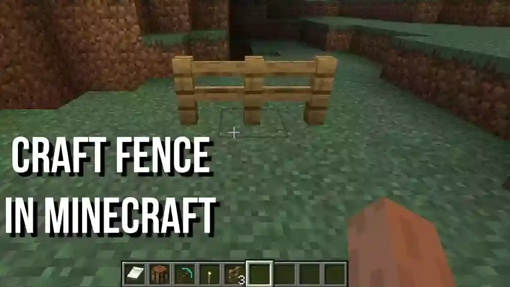 how-to-make-oak-fence-in-minecraft