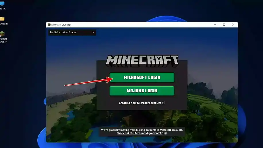 open-minecraft-launcher-and-login-with-the-account