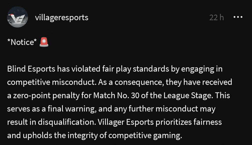 Blind Esports Addresses Team-Up Controversy