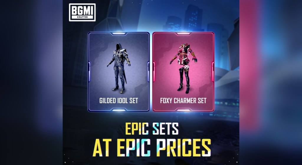 BGMI Brings Gilded Idol Set and Foxy Charmer Set at Epic Prices