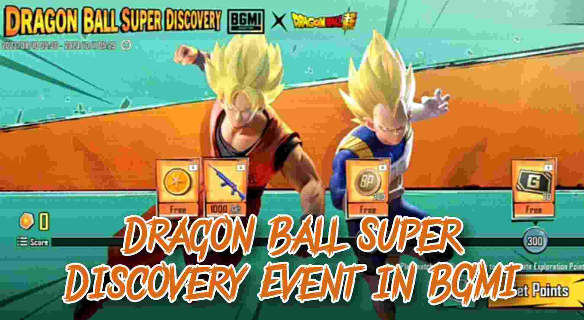 Dragon Ball Super Discovery Event in BGMI - Get Free Rewards