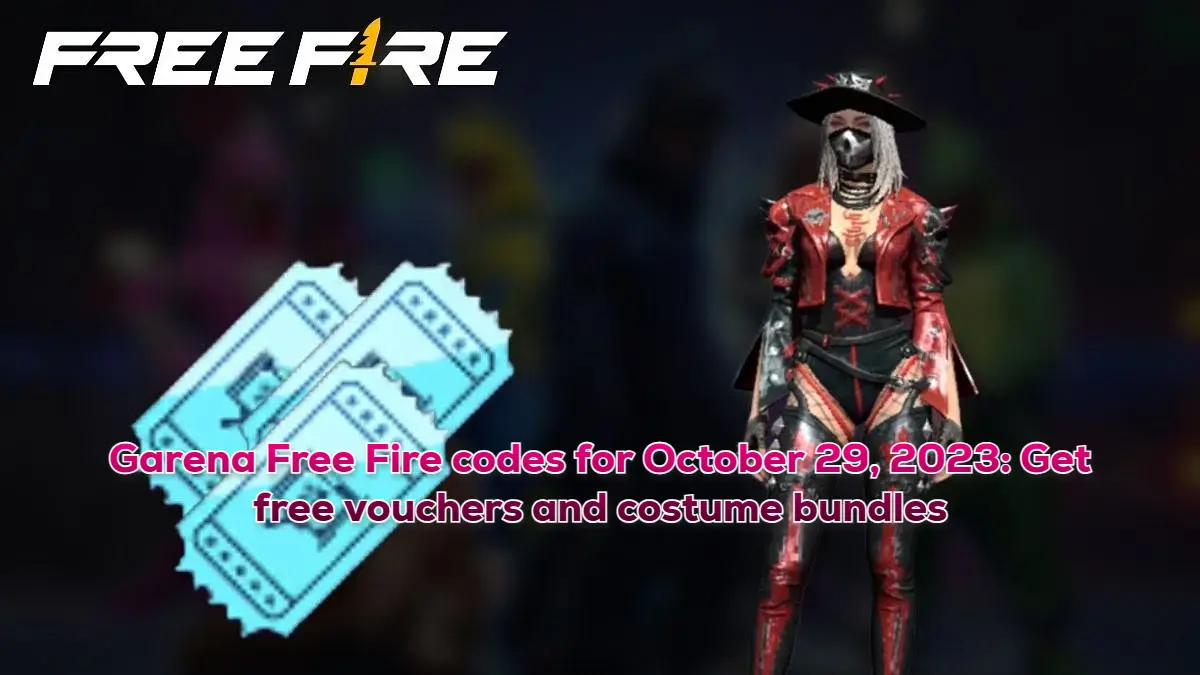 Garena Free Fire codes for October 29, 2023: Get free vouchers and costume bundles