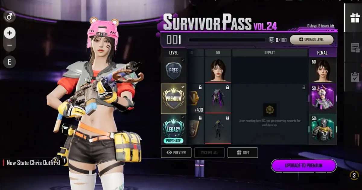 New State Mobile Survivor Pass Vol.24: Check New Rewards, Pricing and More