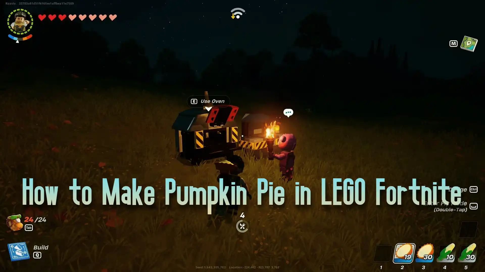 How to Make Pumpkin Pie in LEGO Fortnite