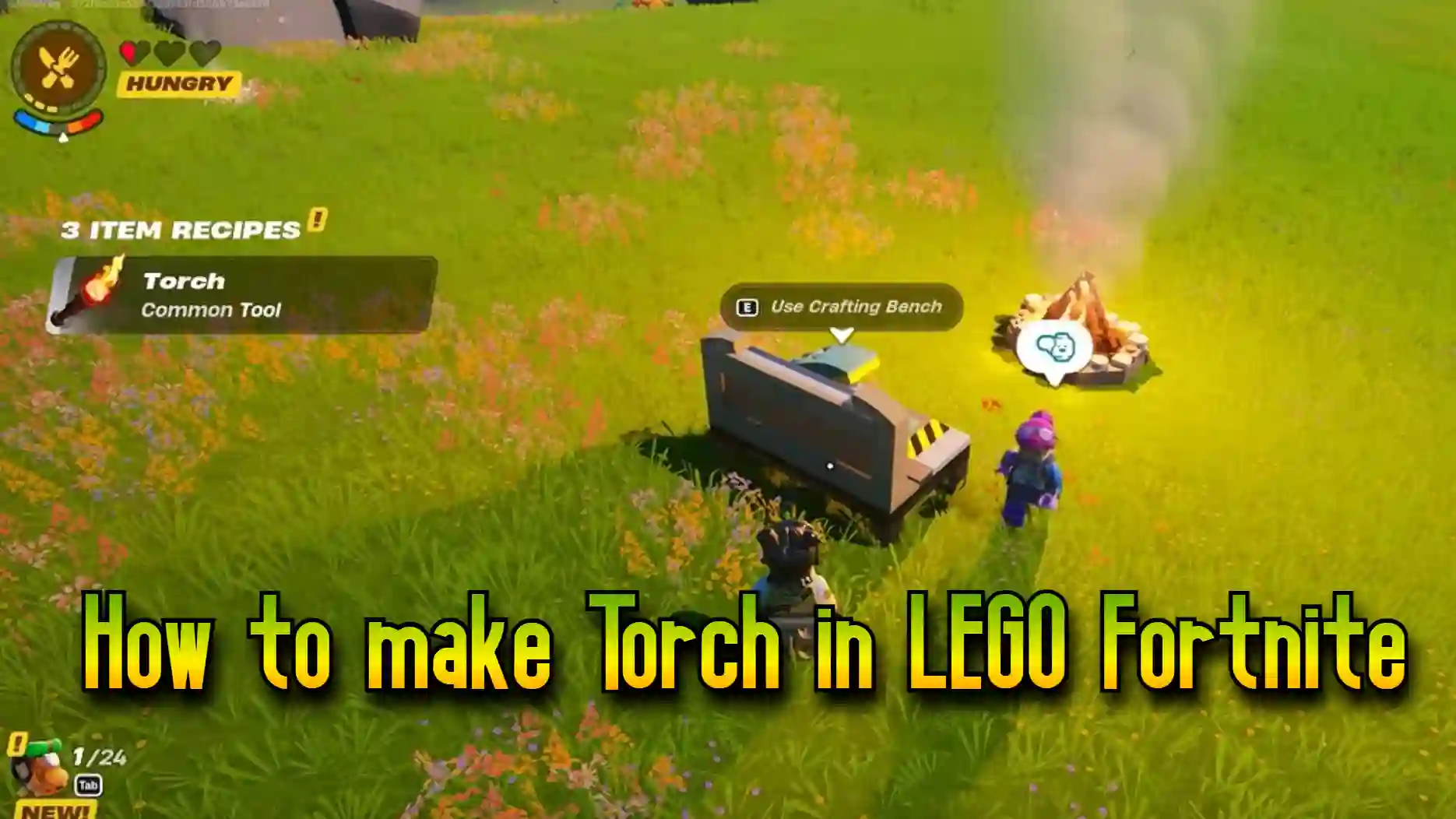 How to make Torch in LEGO Fortnite