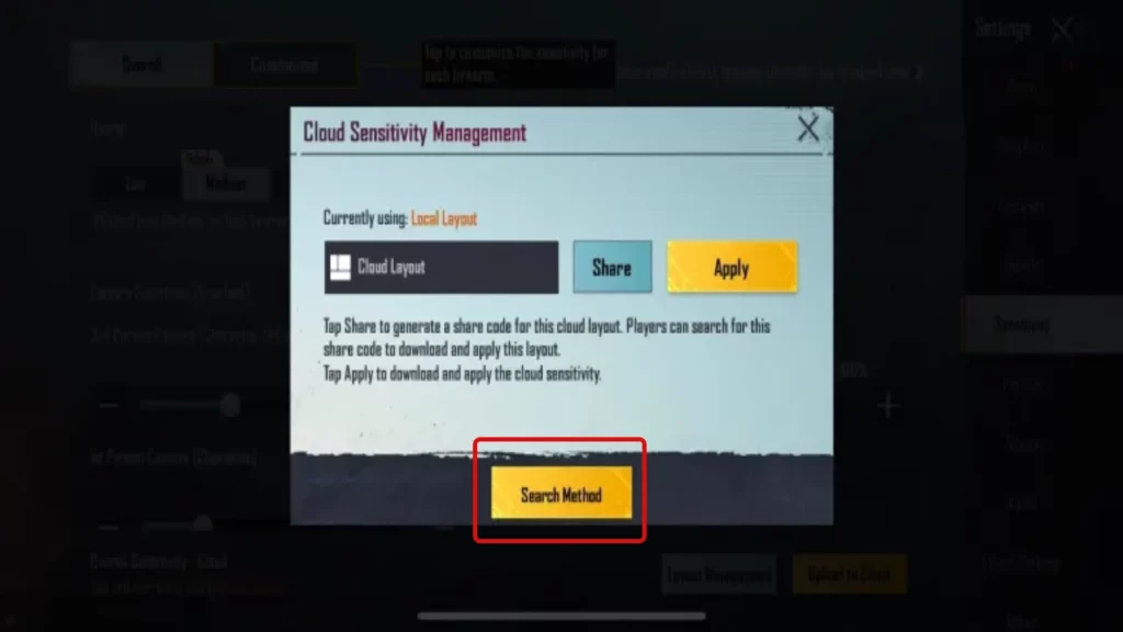 How to Share Sensitivity & Control Layout in BGMI